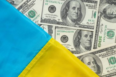 100 dolar ve Ukrayna bayrağı, Ukrayna 'ya yardım ve mali destek, para ve yatırım