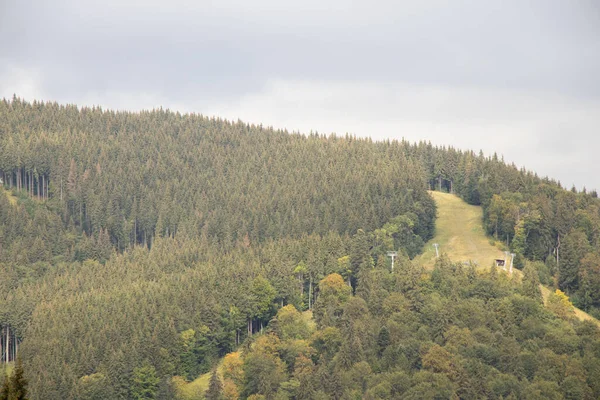 Blick Der Karpaten Vom Berg Auf Die Karpaten Herbst Wolken — Stockfoto