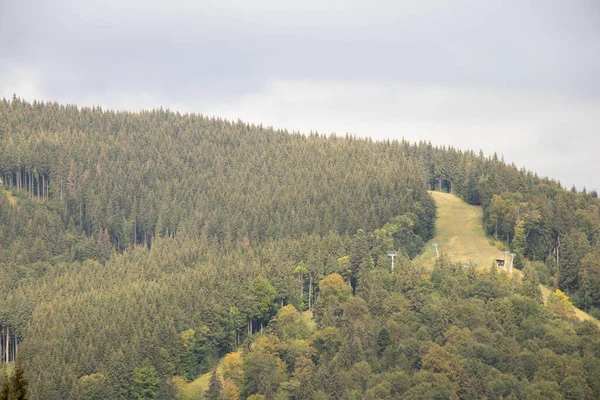 Karpaty Widok Góry Karpaty Jesienią Chmury Niebie Nad Karpatami Ukrainie — Zdjęcie stockowe