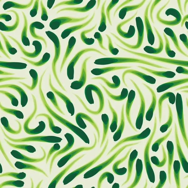 Abstrakter Hintergrund mit grünen Kaulquappen — Stockvektor