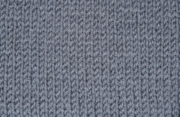 texture of hand-knitted gray wool