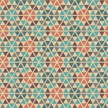 Dikişsiz retro geometrik desen.