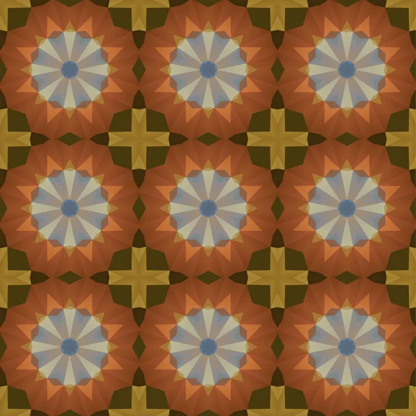 Kaleidoscop model abstract colorat de epocă — Vector de stoc