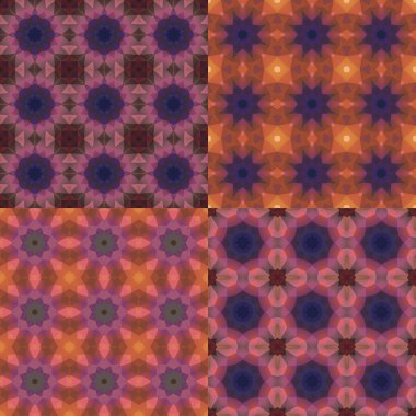 kaleydoskop soyut renkli desenleri kümesi