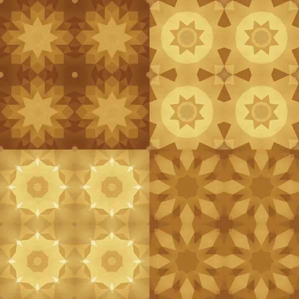 Kaleidoscop set de modele abstracte colorate — Vector de stoc