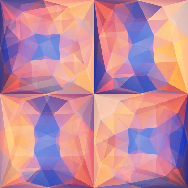 Rose Violet abstrait milieux triangulaires ensemble — Image vectorielle