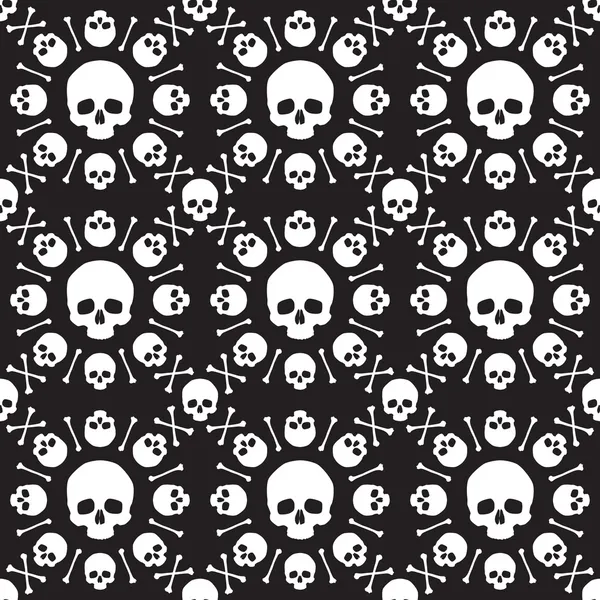 Skull pattern — Stock Vector