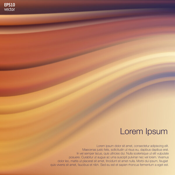 Orange Violet Wave. Abstract Background.