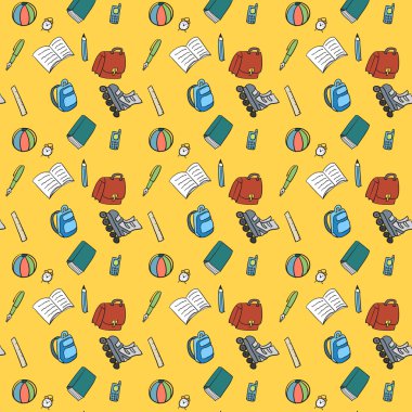 renkli Tekstil Okulu desen.