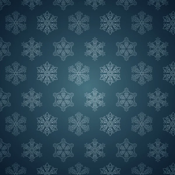 Modello di fiocchi di neve invernali . — Vettoriale Stock