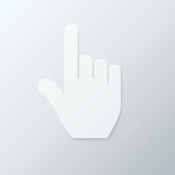 Papier-Handcursor. — Stockvektor