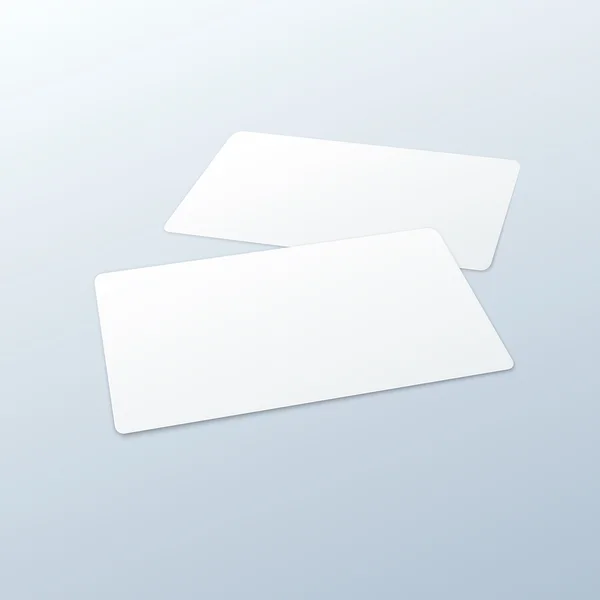 Modelo de mockup em branco para cartões de visita — Vetor de Stock