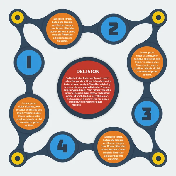 Metaball infographic elementen — Stockvector