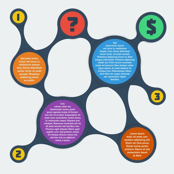 Metaball infographic elementen — Stockvector