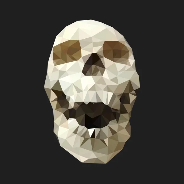 Human Skull in a Triangular Style — Stock Photo, Image