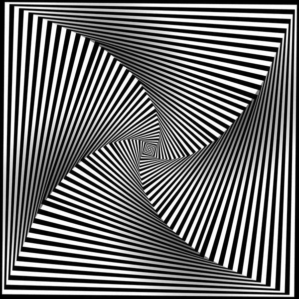 Чорно-білий Op Art Фону — стоковий вектор