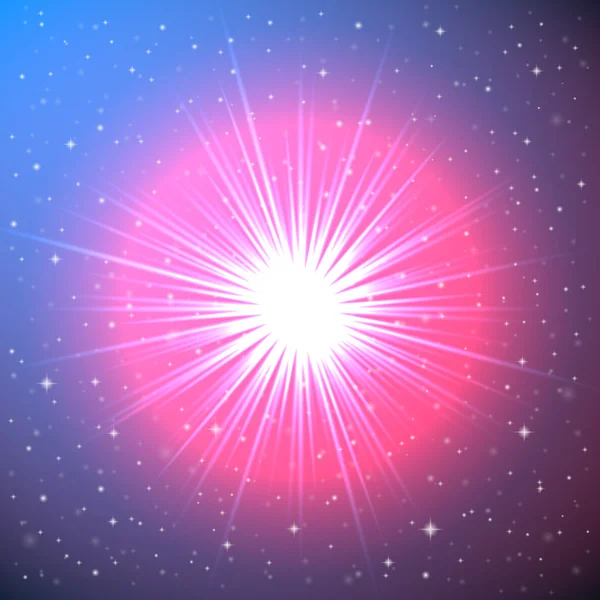 宇宙の星の爆発 — ストックベクタ