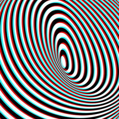 anaglyph tercih sanat illüstrasyon