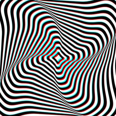 anaglyph tercih sanat illüstrasyon