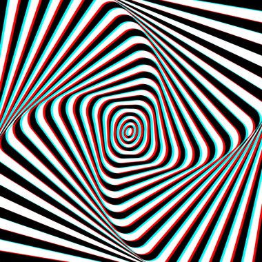 anaglyph tercih sanat illüstrasyon