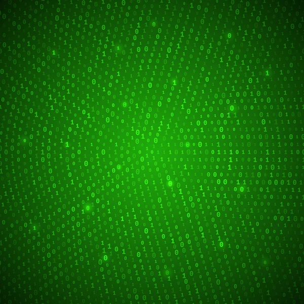 抽象的绿色二进制背景 — 图库矢量图片