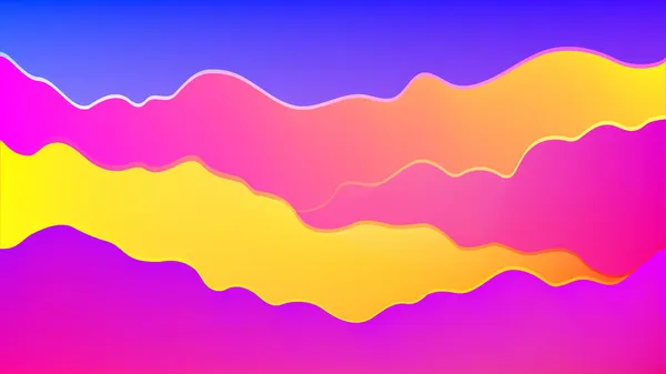 多色の雲の背景 ベクトルメッシュイラスト — ストックベクタ