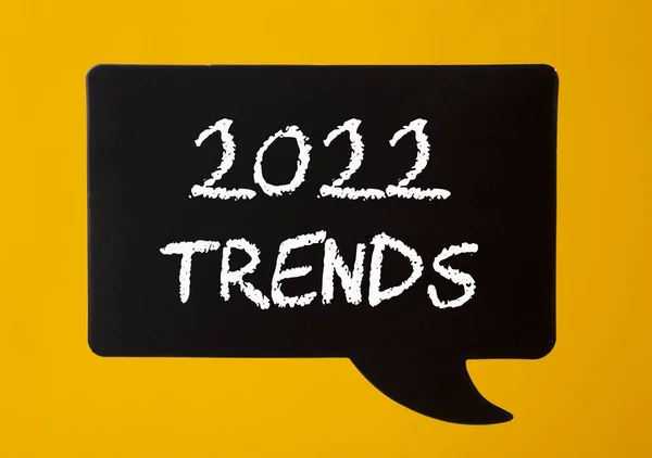 2022 Trendy Zapisane Czarnej Bańce Mowy — Zdjęcie stockowe