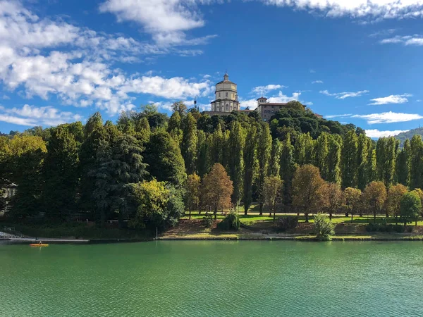 Convento Capuchino Iglesia Sobre Río Centro Turín Piamonte Italia — Foto de Stock