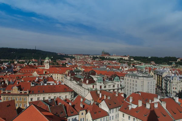 Paisaje urbano en la antigua Praga — Foto de Stock