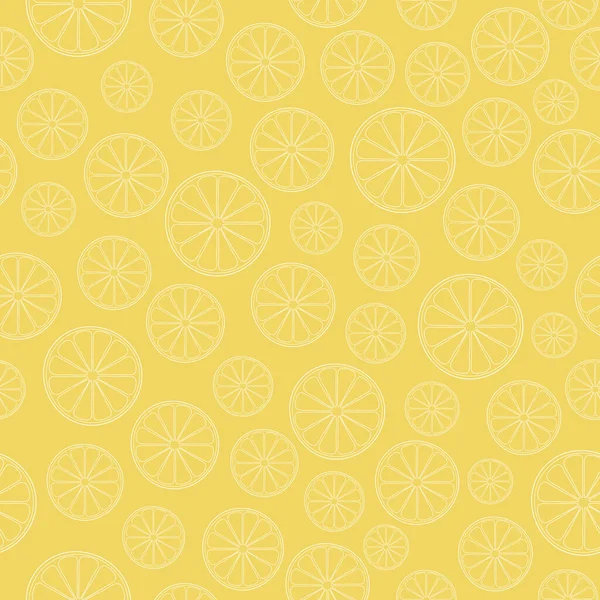 Seamless Pattern Oranges Decoration Design — Stockvektor