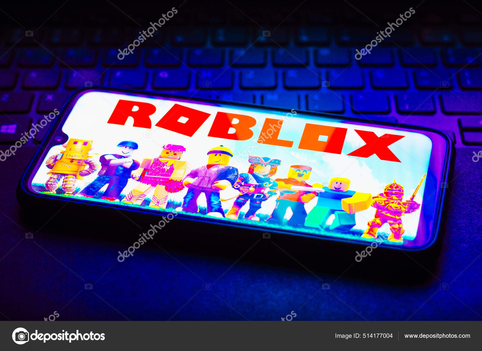 Ukraine. 05th Oct, 2021. In this photo illustration a Roblox logo