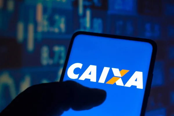 November 2021 Brasil Dalam Gambar Foto Ini Logo Caixa Econmica — Stok Foto