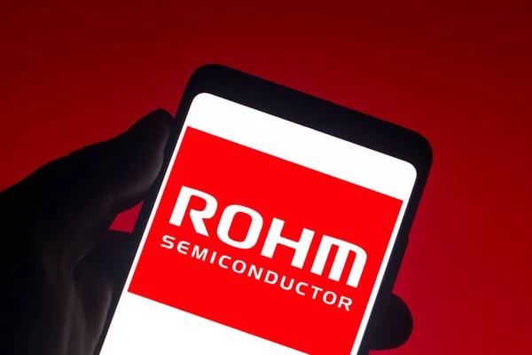 Dezembro 2021 Brasil Nesta Foto Ilustração Logotipo Rohm Visto Exibido — Fotografia de Stock