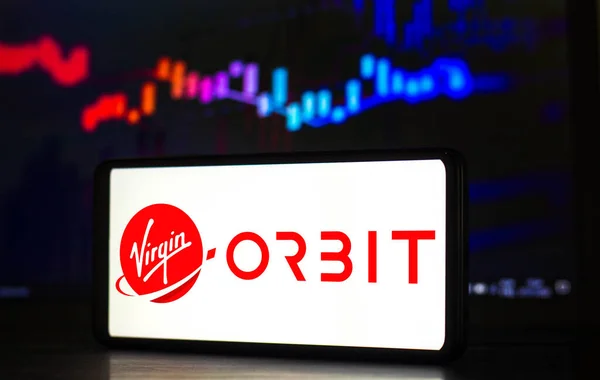 Enero 2022 Brasil Esta Ilustración Fotográfica Logotipo Virgin Orbit Holdings —  Fotos de Stock