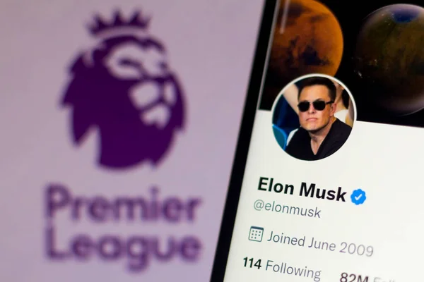 Dubna 2022 Brazílie Této Fotografii Oficiální Profil Elon Musk Sociální — Stock fotografie