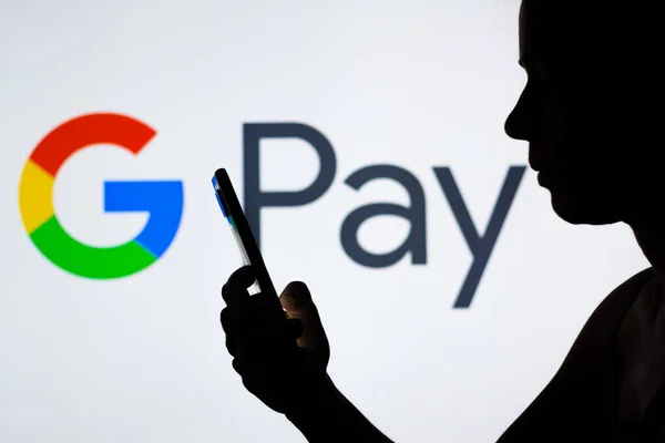 April 2022 Brazilië Deze Foto Illustratie Het Google Pay Logo — Stockfoto