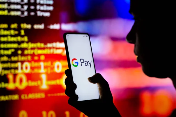 2022 इलस रदर Google Pay रखत — स्टॉक फ़ोटो, इमेज
