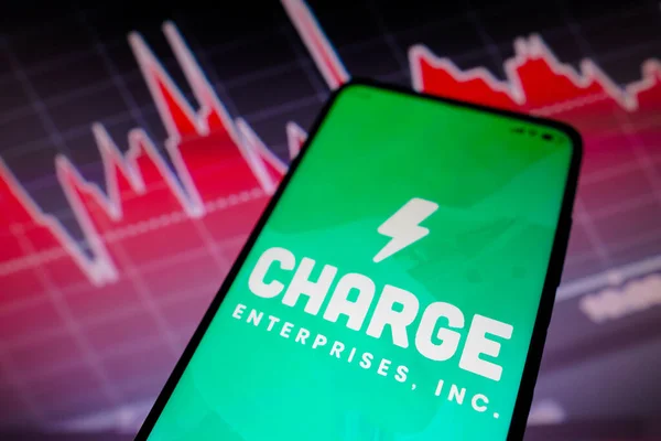 Мая 2022 Года Бразилия Этой Фотографии Логотип Charge Enterprises Показан — стоковое фото