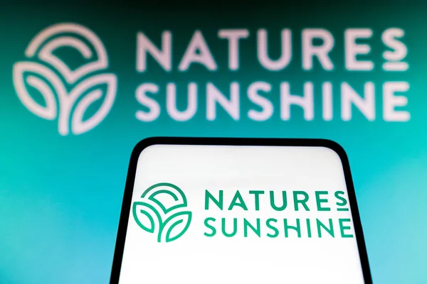 Maggio 2022 Brasile Questa Foto Illustrazione Logo Nature Sunshine Products — Foto Stock