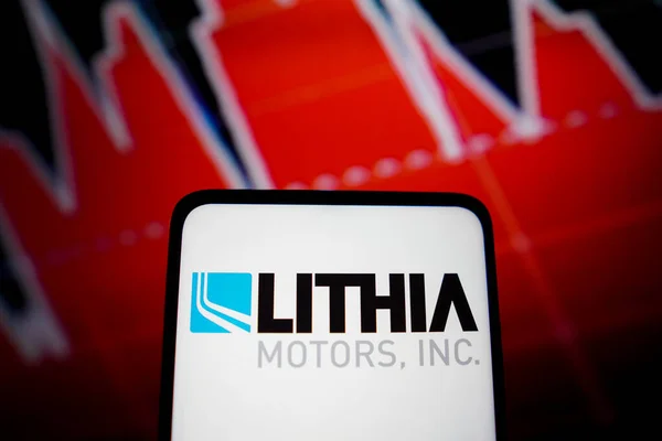 Maj 2022 Brasilien Dette Billede Illustration Lithia Motors Inc Logo - Stock-foto
