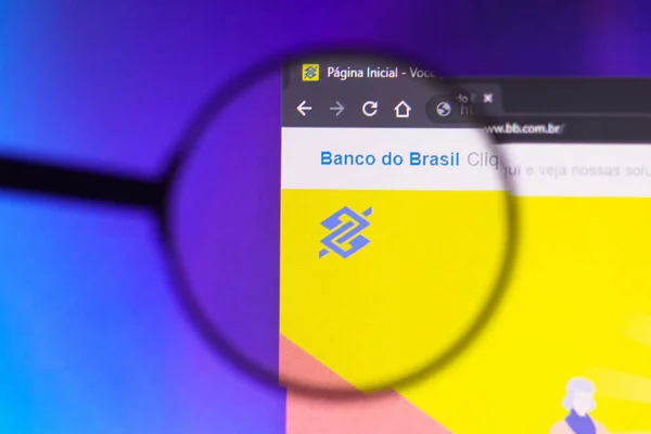 May 2022 Brazil Photo Illustration Homepage Banco Brasil Website Seen — Stock Photo, Image
