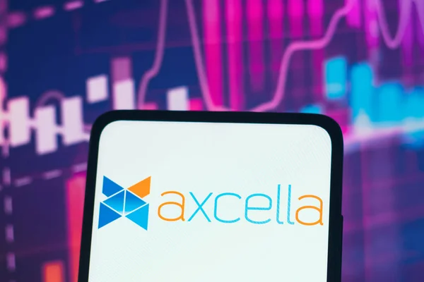 Junho 2022 Brasil Nesta Foto Ilustração Logotipo Axcella Health Visto — Fotografia de Stock