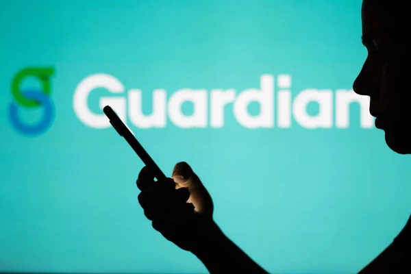 Июня 2022 Года Бразилия Этой Фотографии Логотип Страховой Компании Guardian — стоковое фото