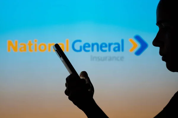 June 2022 Brazil Photo Illustration National General Insurance Logo Seen — Fotografia de Stock