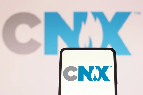 Juli 2022 Brasil Denne Illustrasjonen Vises Logoen Til Cnx Resources – stockfoto