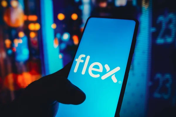 Июля 2022 Года Бразилия Этой Иллюстрации Логотип Flex Ltd Виден — стоковое фото