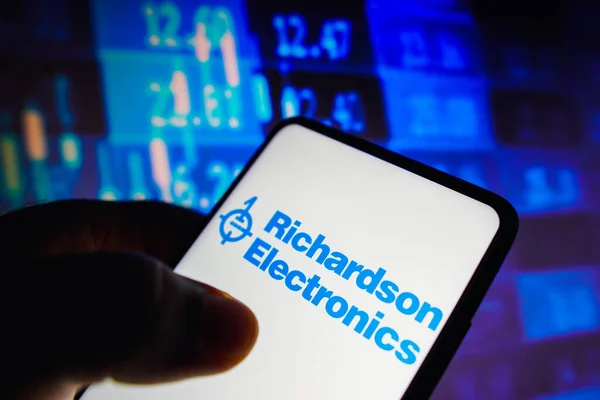 July 2022 Brazil Photo Illustration Richardson Electronics Logo Seen Displayed — Fotografia de Stock