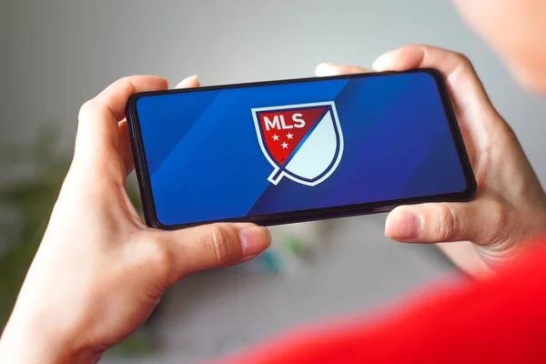 July 2022 Brazil Photo Illustration Major League Soccer Mls Logo — Stock Photo, Image