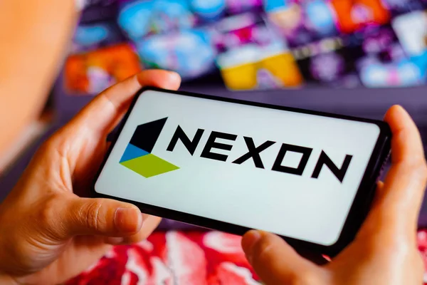 August 2022 Brazil Photo Illustration Nexon Logo Displayed Smartphone Screen — Fotografia de Stock