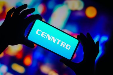 August 19, 2022, Brazil. In this photo illustration, the Cenntro Electric Group logo is displayed on a smartphone screen
